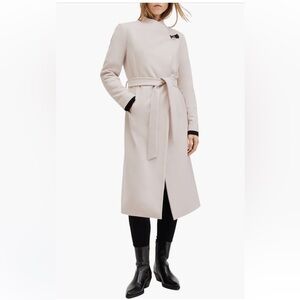 ALL SAINTS Riley Long Line Cashmere Wool Coat